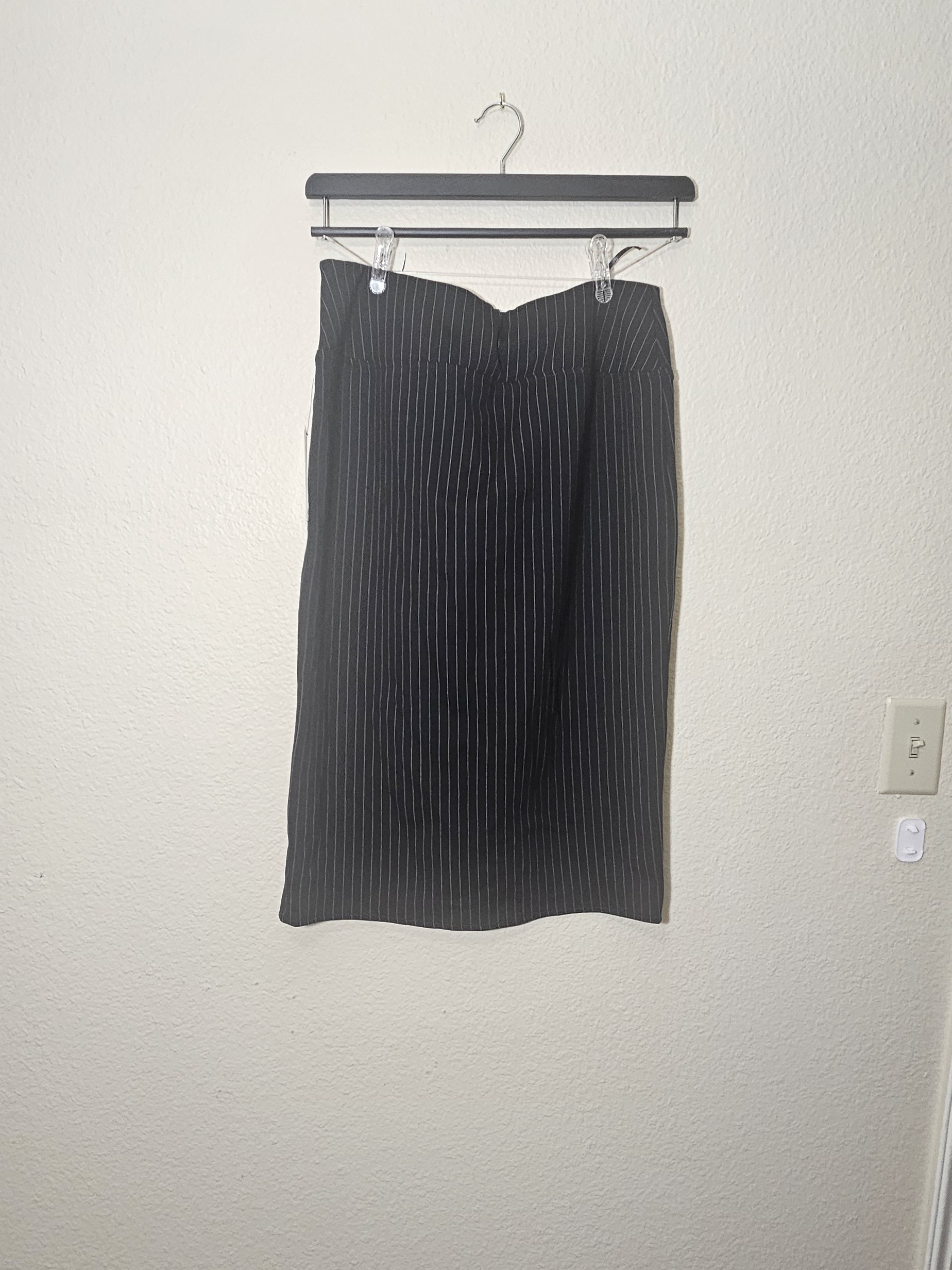Worthington Black Pinstripe Pencil Skirt